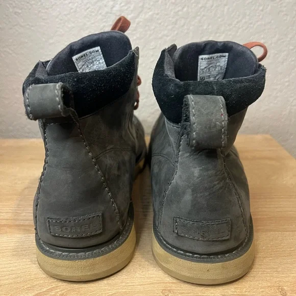 Sorel Madson II Moc Toe Waterproof Boot Coal Mens Size 14 - Picture 3 of 6